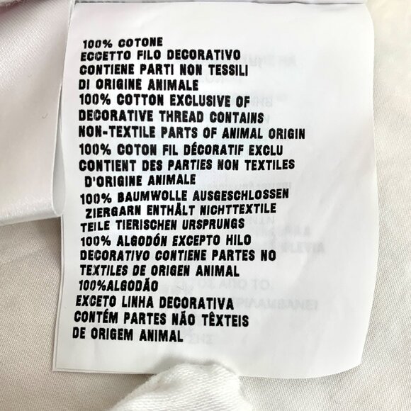 Miu Miu 2023 White Logo Letter Embroidered Cotton Short Sleeve Shirt - Picture 8 of 8